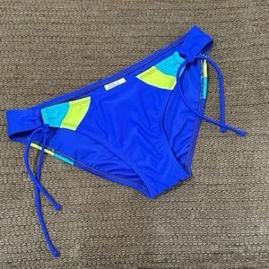 Blue and Green Women's Swim Bottom